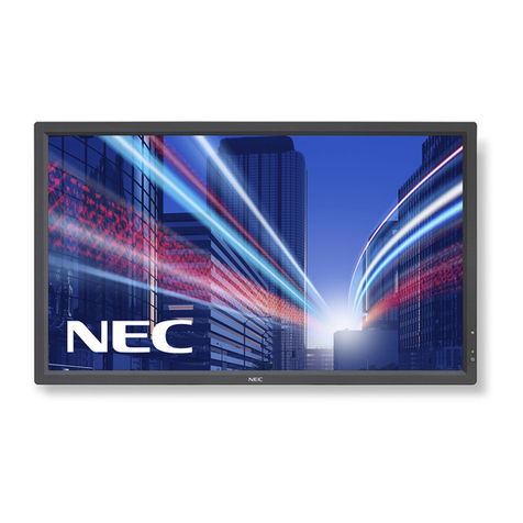 NEC MultiSync V323-3 User manual