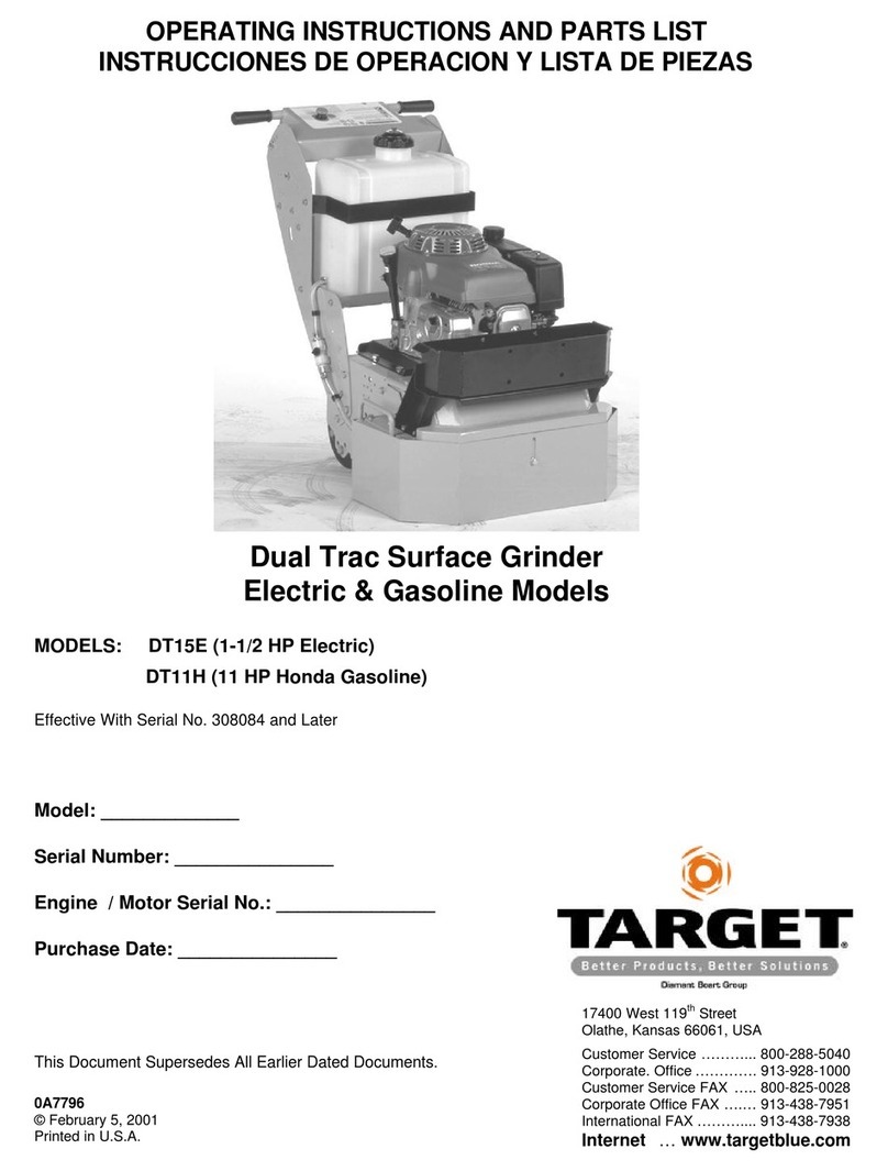 Diamant Target Dual Trac DT15E Operating instructions and parts list