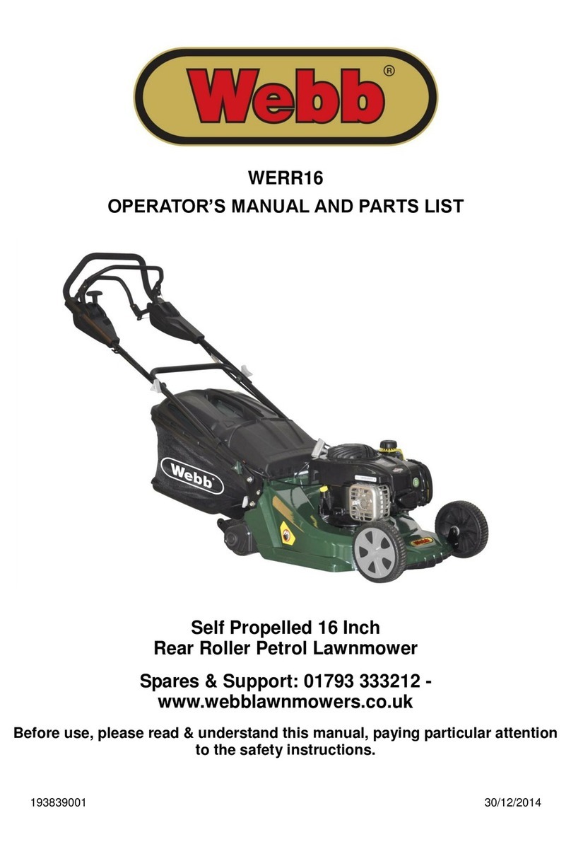 Webb WERR16 Installation and maintenance instructions
