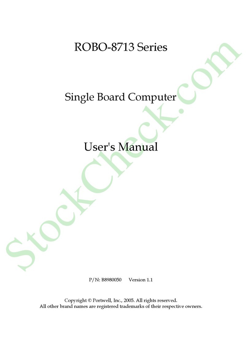 Portwell ROBO-8713 Series User manual