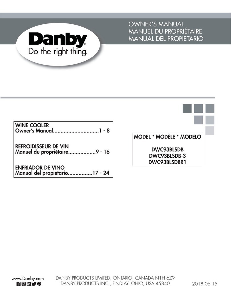 Danby DWC93BLSDB-3 owner's manual Danby DWC93BLSDB-3 owner's manual