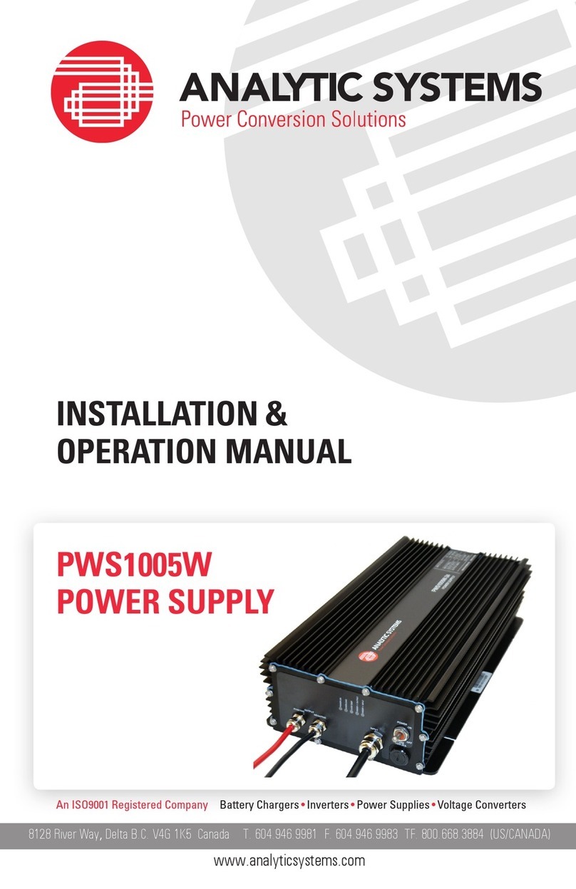 Analytic Systems PWS1005W User manual