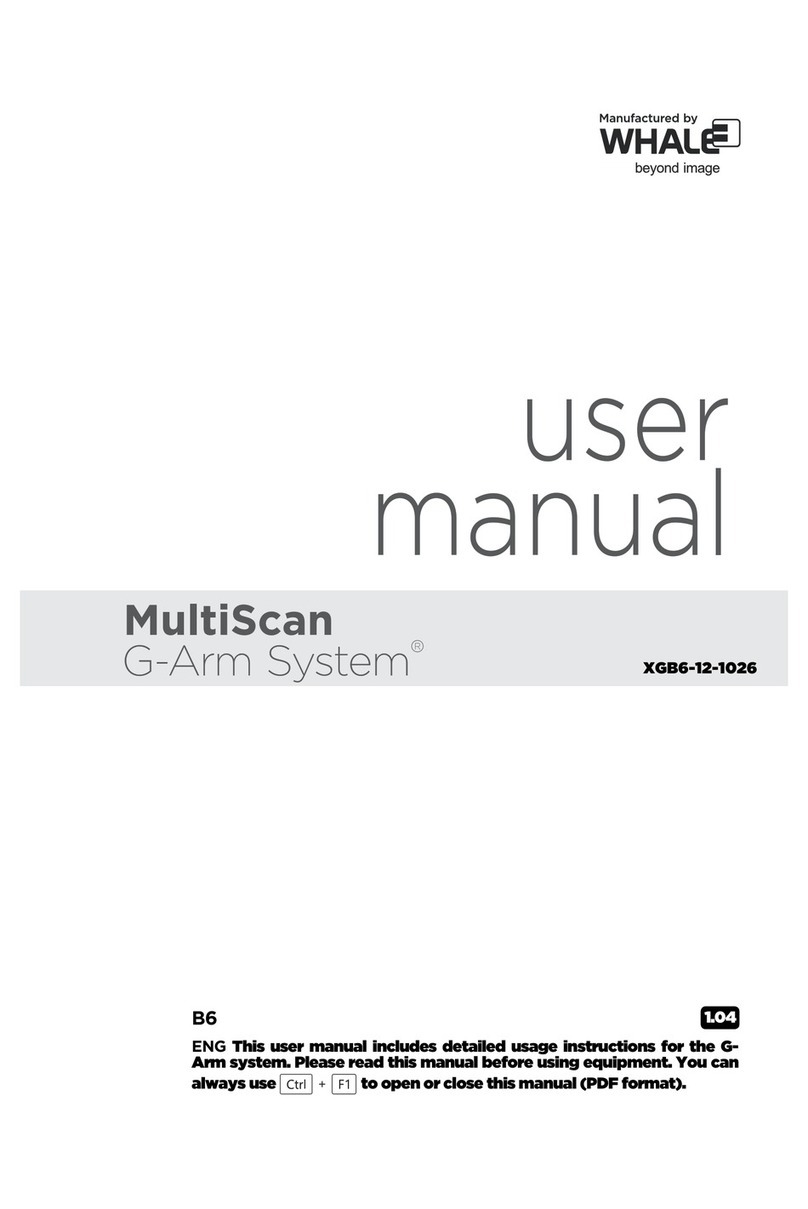 Whale MultiScan G-Arm System XGB6-12-1026 user manual