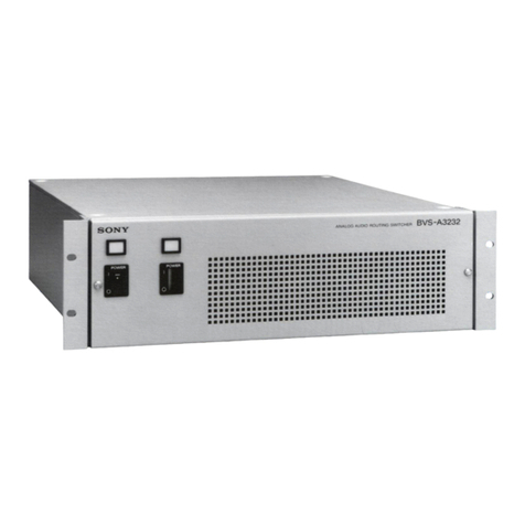 Sony BVS-A3232 Operation manual