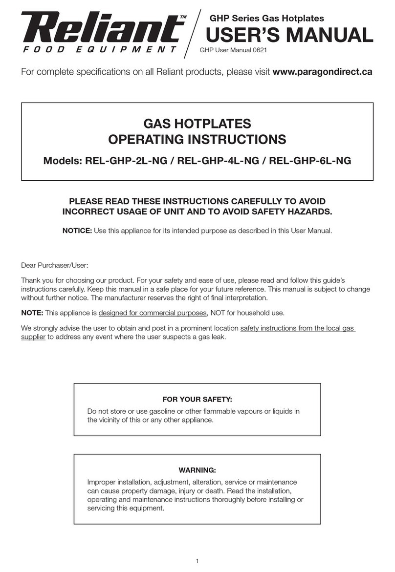 Reliant GHP Series user manual