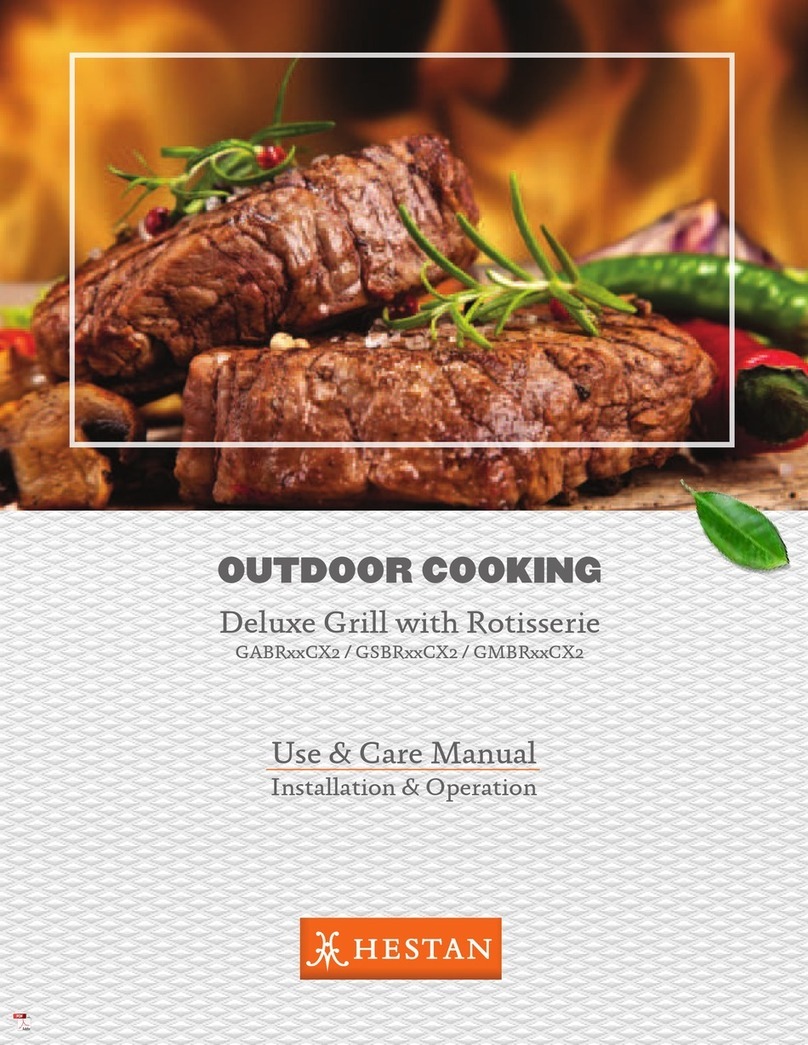 hestan Deluxe GABR CX2 Series Use & care manual