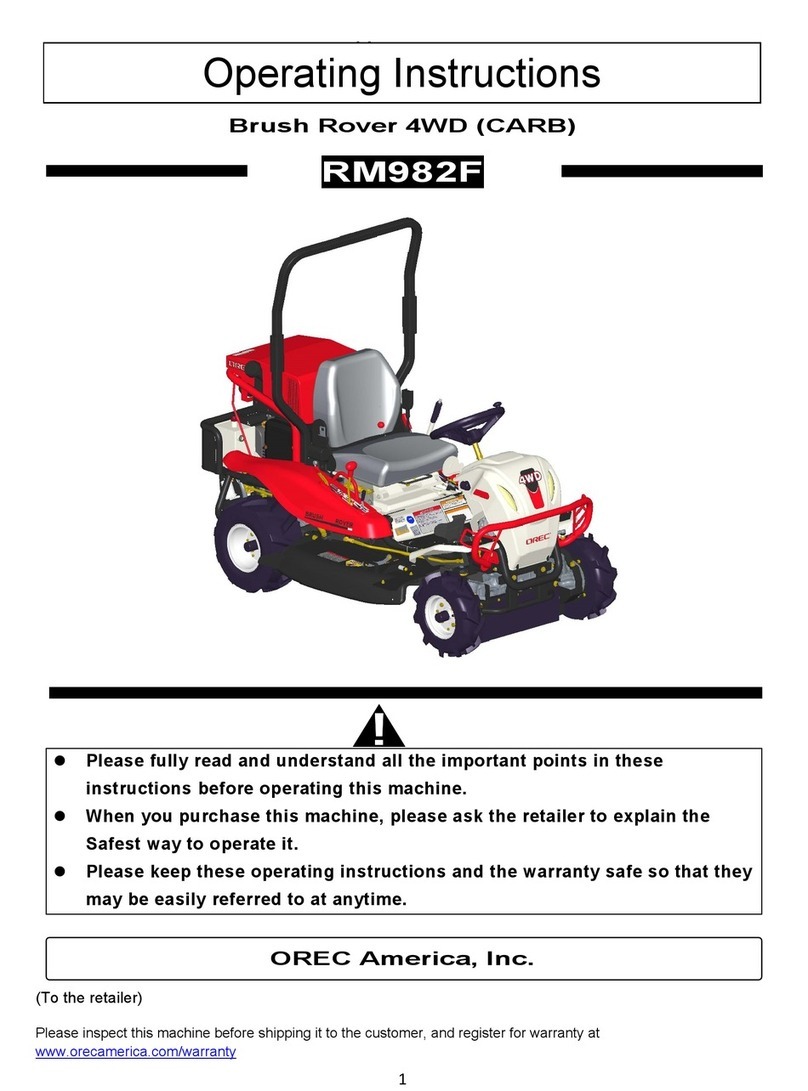 OREC America RM982F operating instructions
