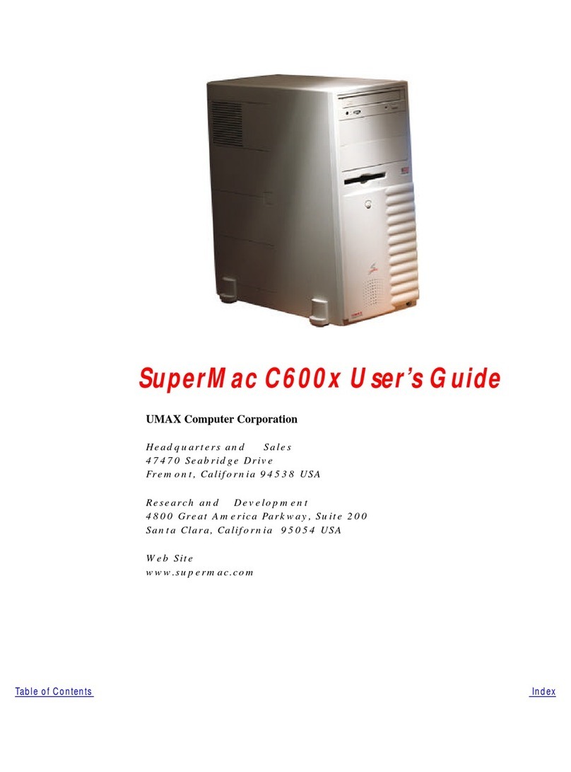 UMAX Technologies SuperMac C600x user guide