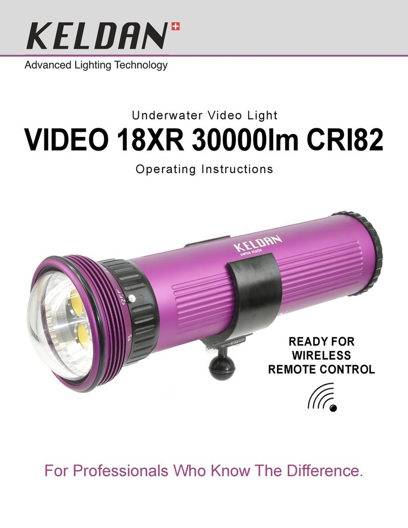 Keldan VIDEO 18XR 30000lm CRI82 operating instructions