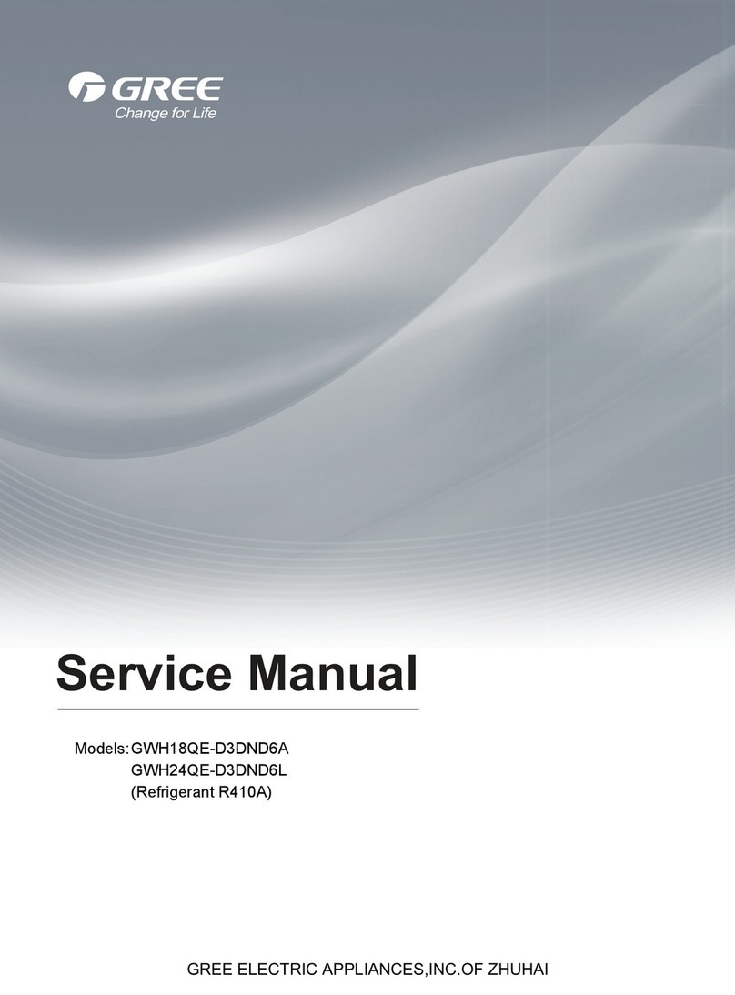 Gree GWH18QE-D3DND6A User manual Gree GWH18QE-D3DND6A User manual