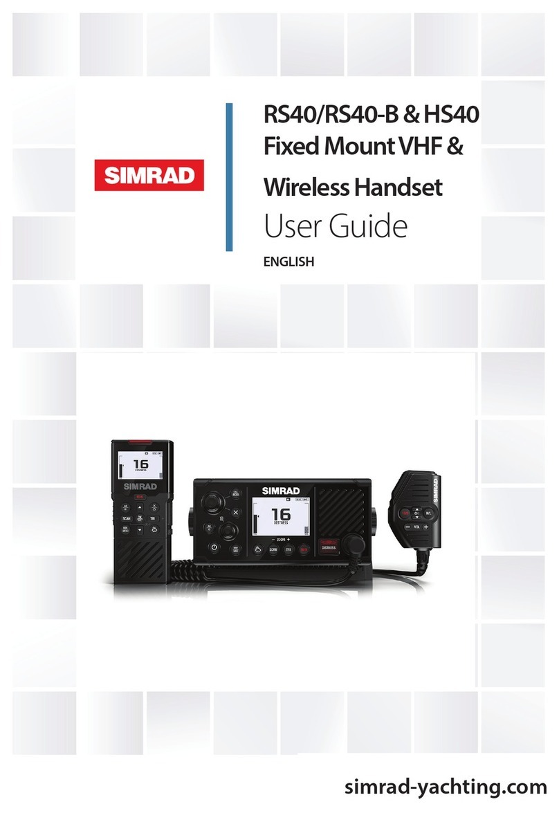 Simrad RS40 User manual Simrad RS40 User manual