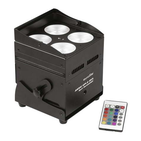 EuroLite AKKU UP-4 QCL Spot WDMX User manual