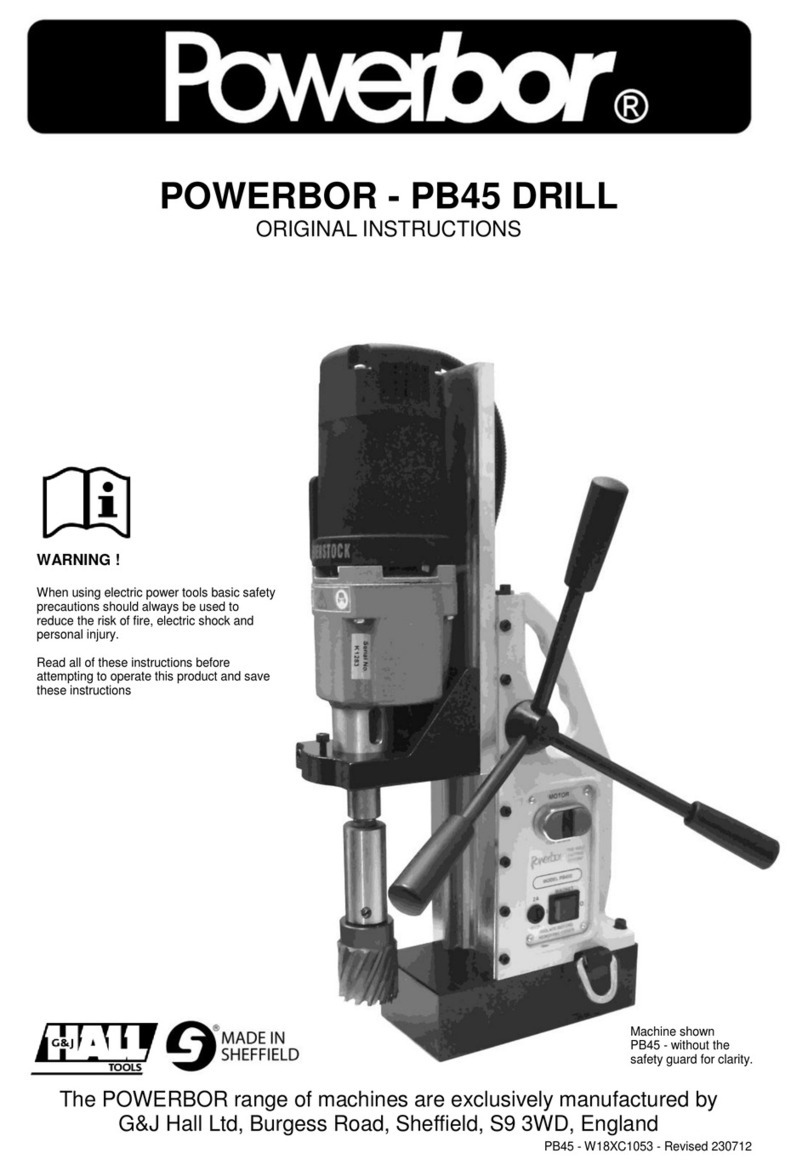 G&J Hall POWERBOR Series Original instructions