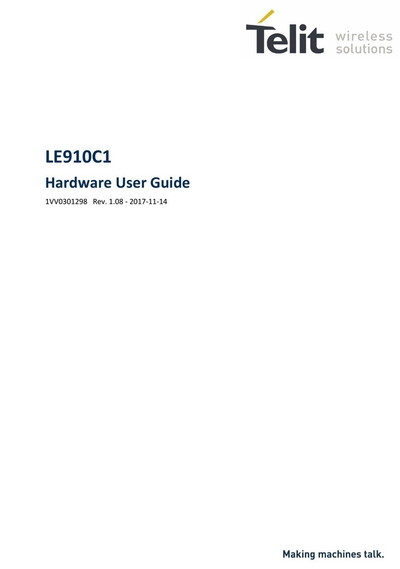 Telit Wireless Solutions LE910C1 Series Hardware user's guide