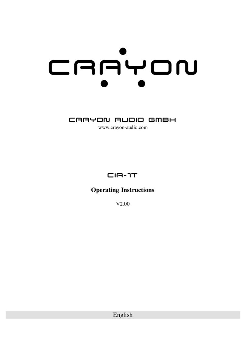 Crayon Audio CIA-1T operating instructions