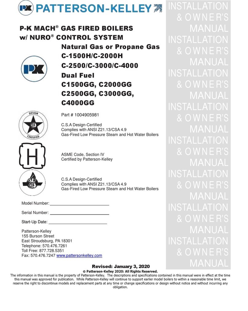 Patterson-Kelley MACH C-1500H Operating instructions