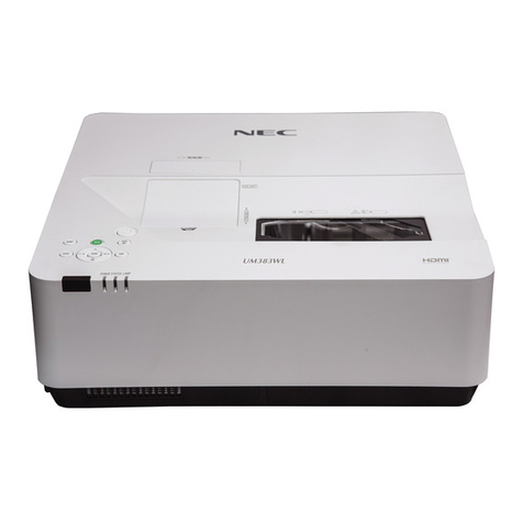 NEC UM383WL User manual