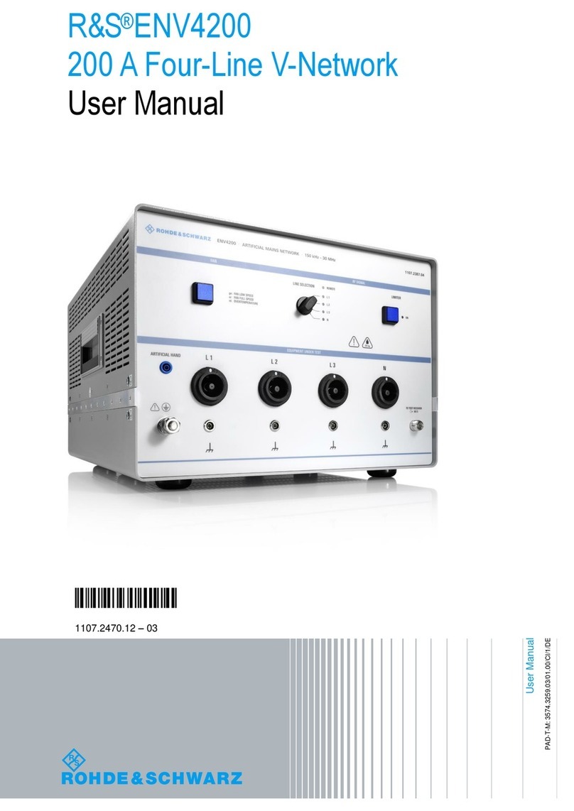 Rohde & Schwarz ENV4200 user manual