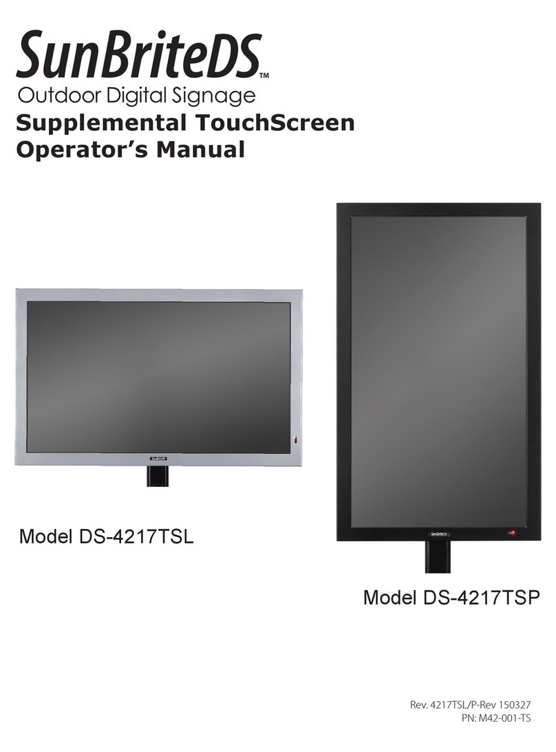 SunBriteDS DS-4217TSL User manual