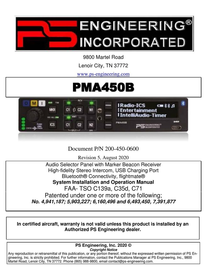 PS Engineering PMA450B Series System installation and operation manual