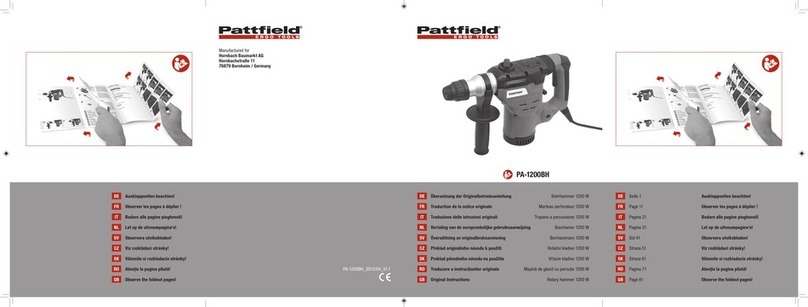 Pattfield Ergo Tools PA-1200BH Original instructions