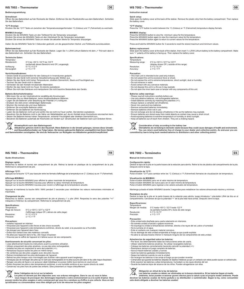 Technoline WS 7002 User manual