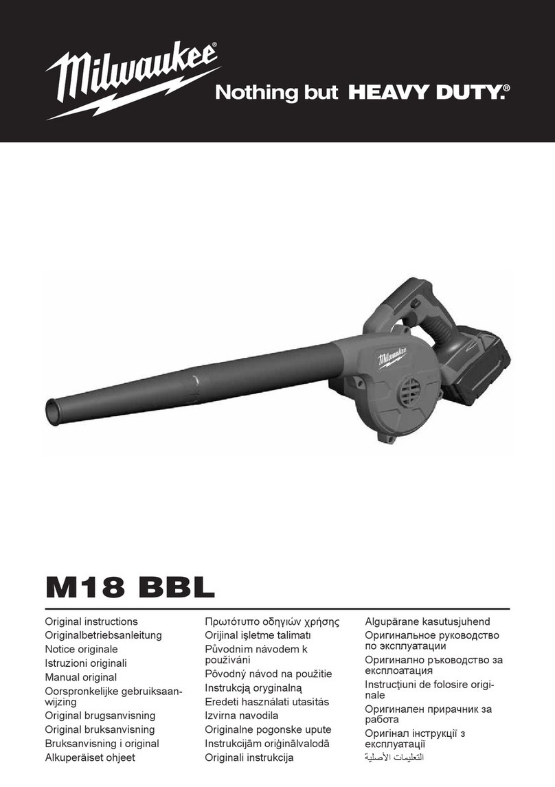 Milwaukee M18 BBL Original instructions