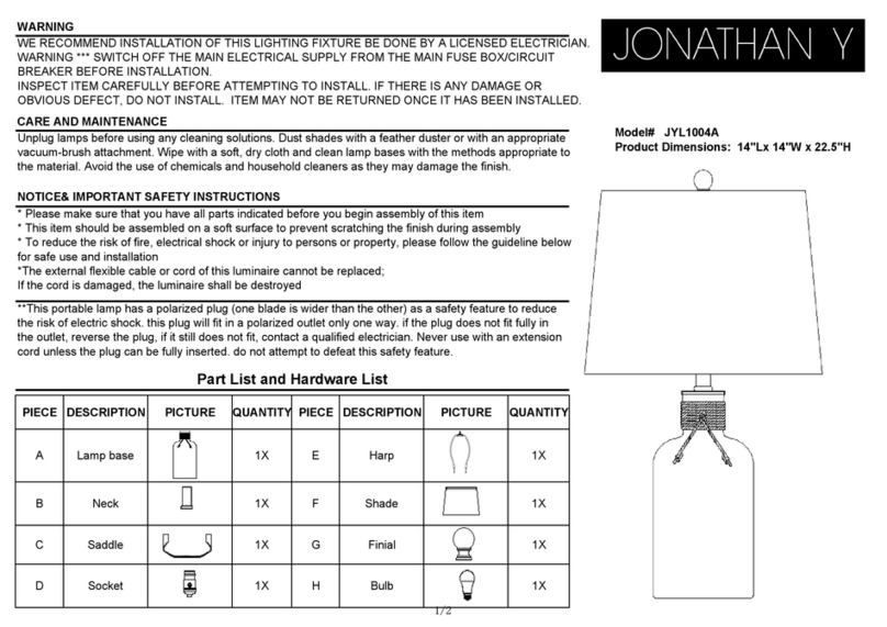 JONATHAN Y JYL1004A quick start guide