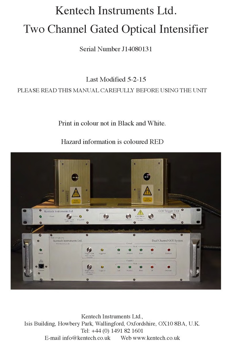 Kentech Instruments J14080131 User manual