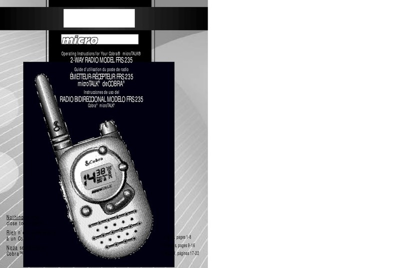 Cobra microTALK FRS 23 User manual