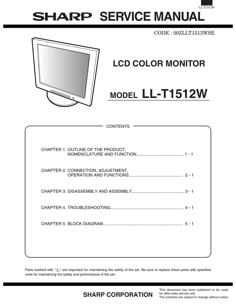 Sharp LL-T1512W User manual Sharp LL-T1512W User manual