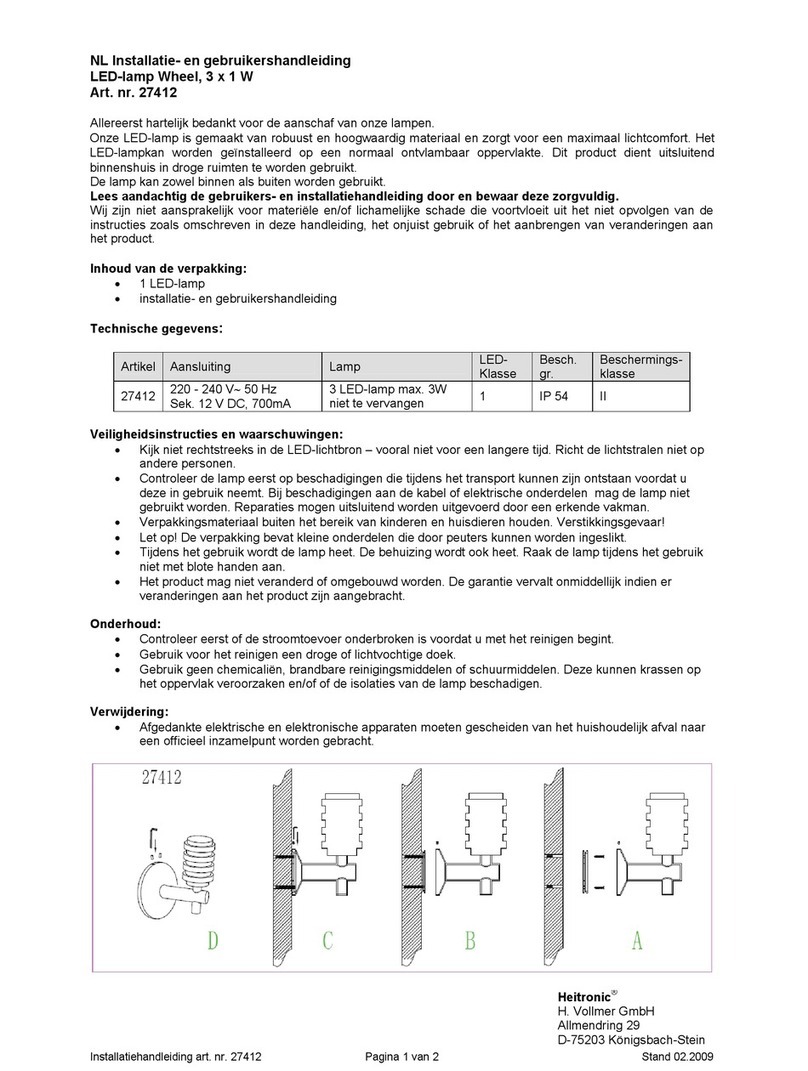 Heitronic Wheel Installation and operating instructions Heitronic Wheel Installation and operating instructions