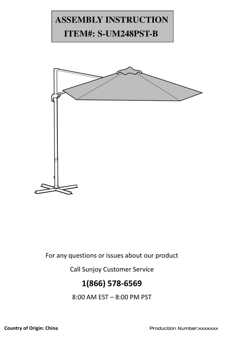 Sunjoy S-UM248PST-B User manual