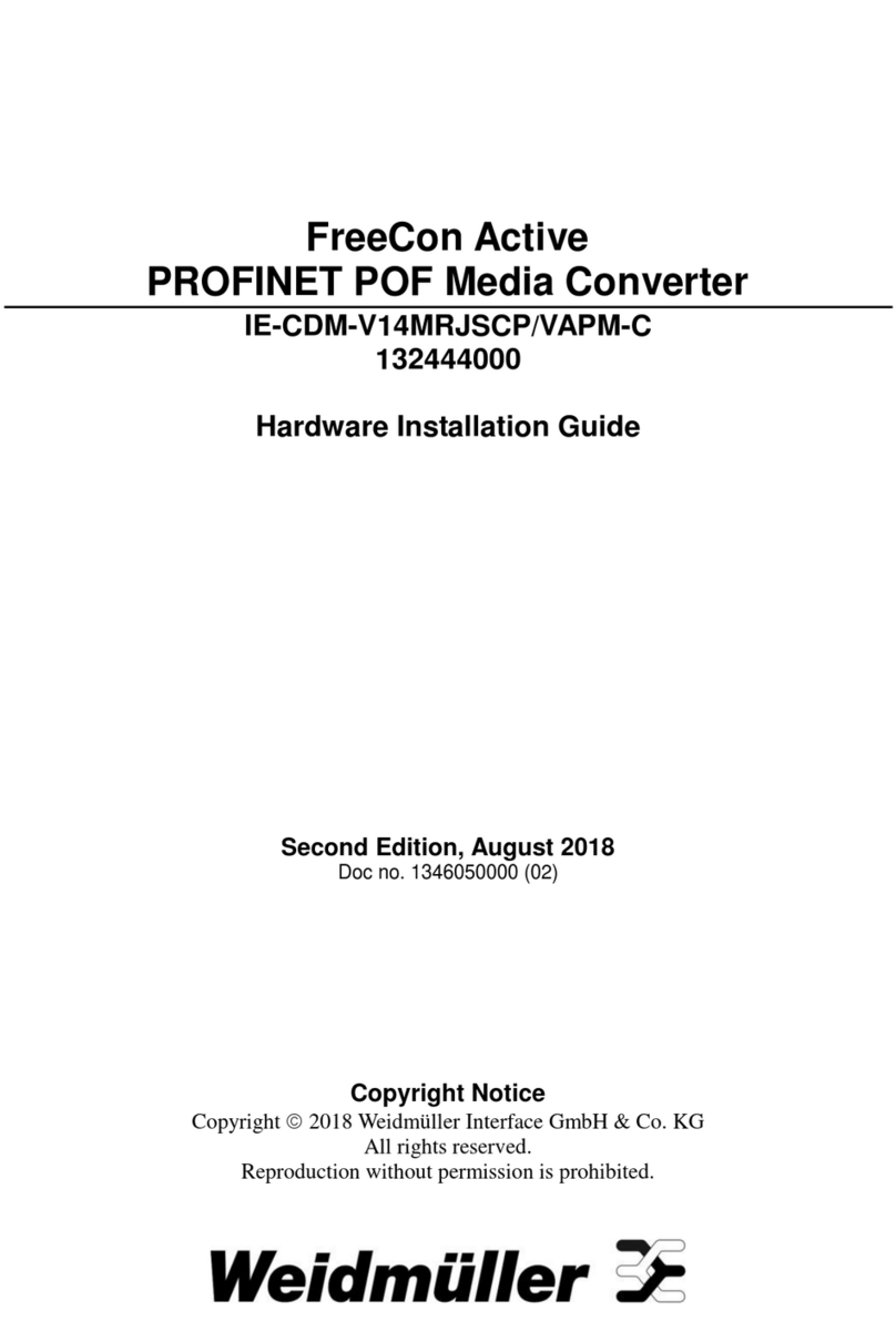 Weidmüller IE-CDM-V14MRJSCP/VAPM-C Hardware installation guide