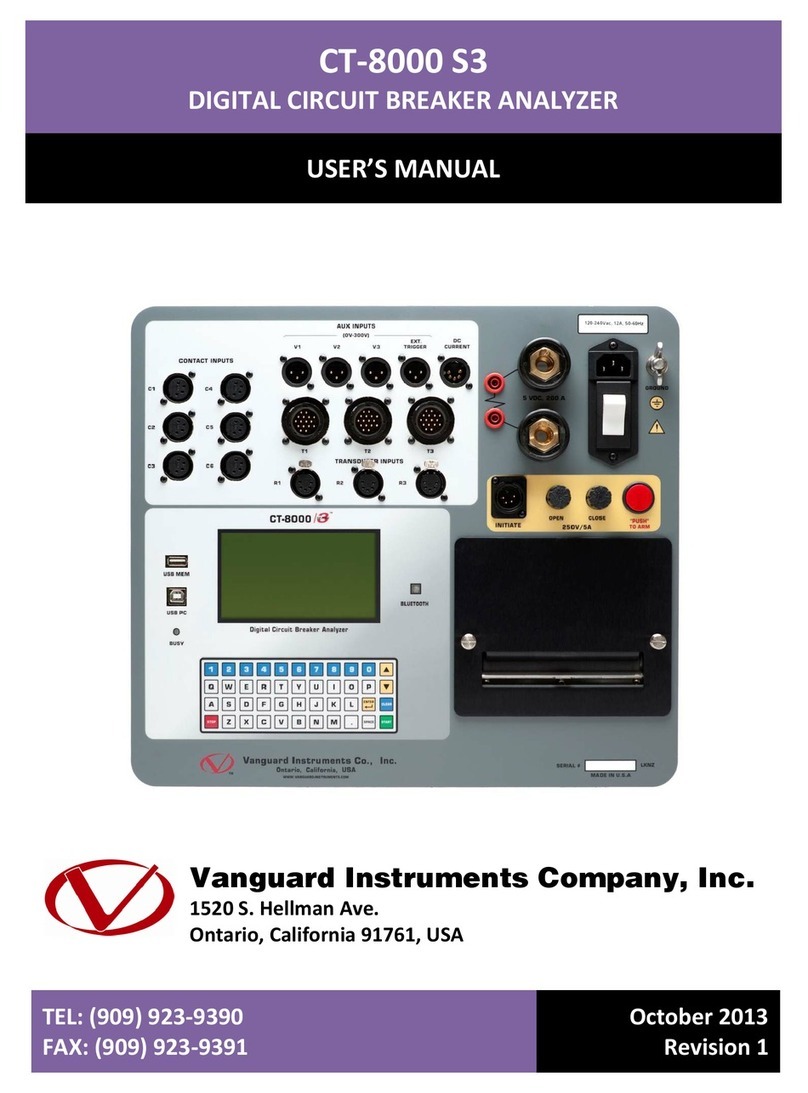 Vanguard Instruments CT-8000 S3 User manual