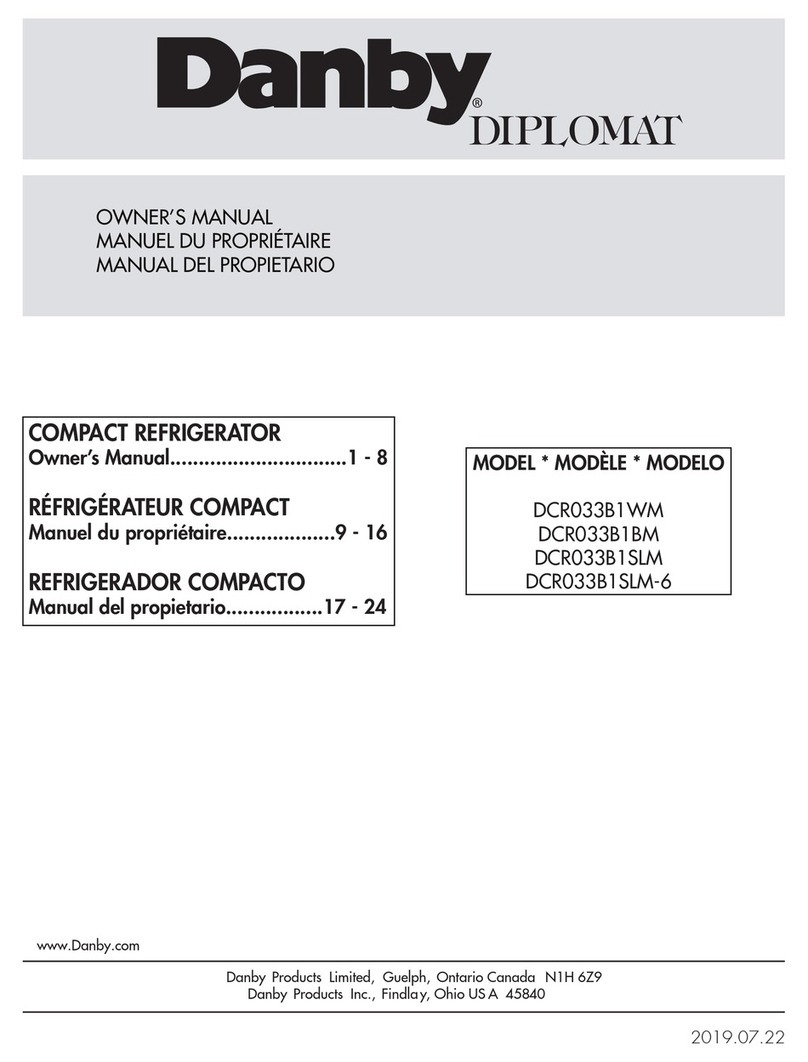 Danby DIPLOMAT DCR033B1WM owner's manual