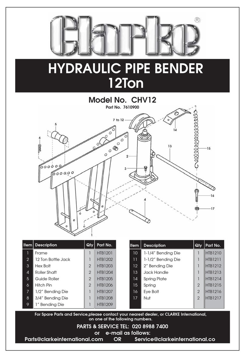 Clarke CHV12 User manual Clarke CHV12 User manual