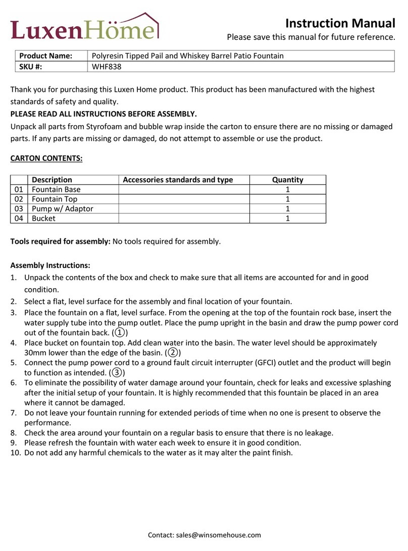 LuxenHome WHF838 instruction manual