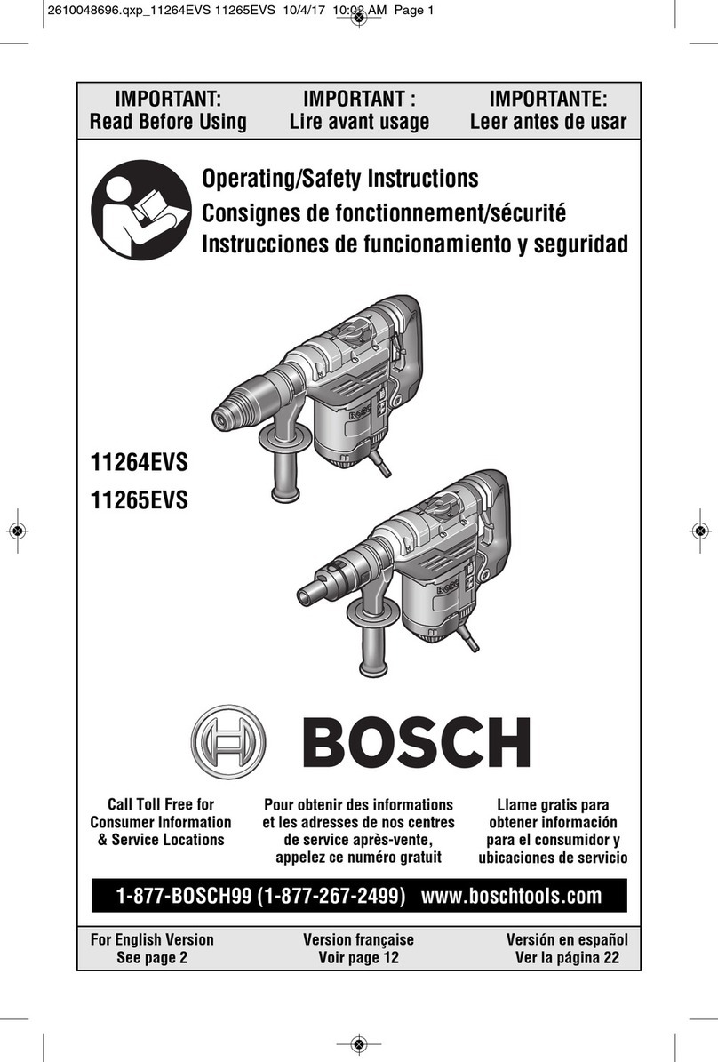 Bosch 11265EVS Operating/safety instructions