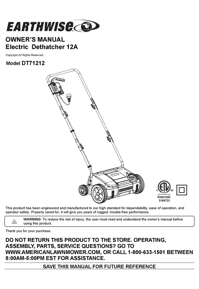 EarthWise DT71212 User manual