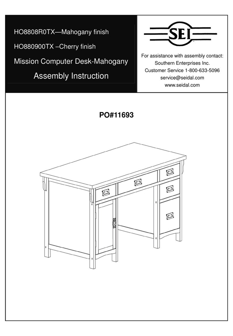 SEI Mission HO880900TX Assembly instruction