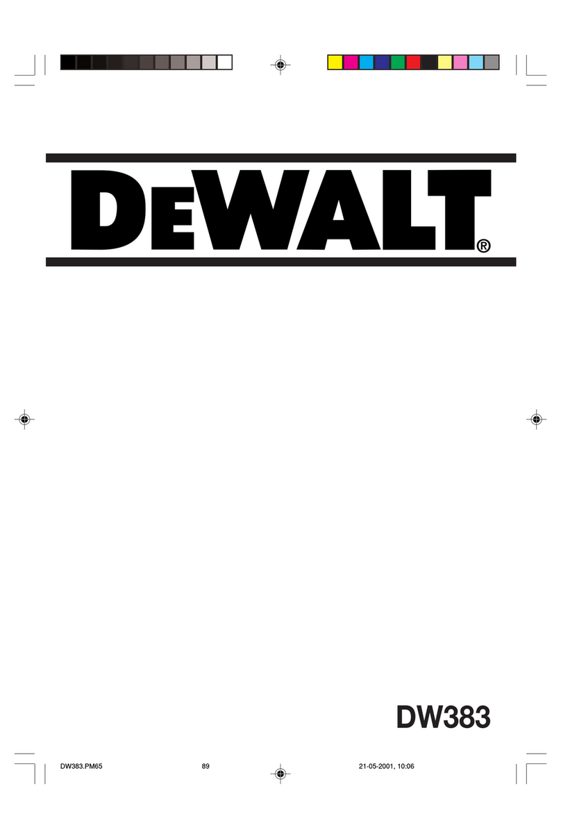 DeWalt DW383 User manual