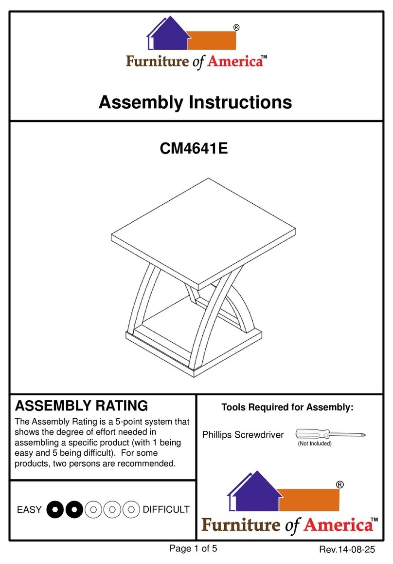 Furniture of America CM4641E Assembly instructions