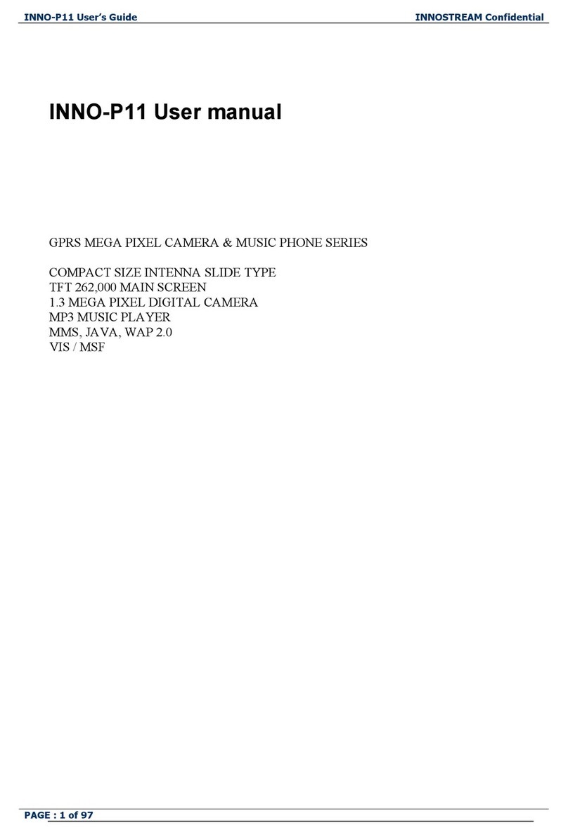 INNOSTREAM INNO-P11 User manual INNOSTREAM INNO-P11 User manual