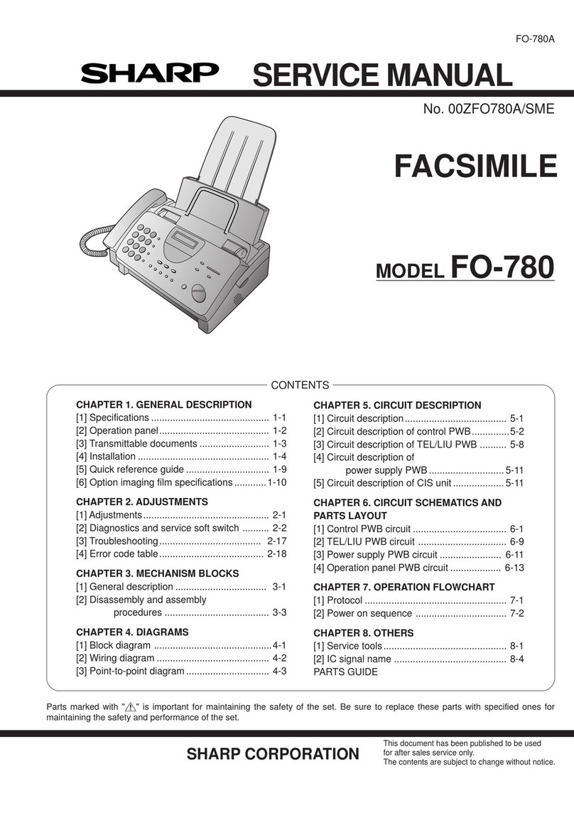 Sharp FO-780A User manual