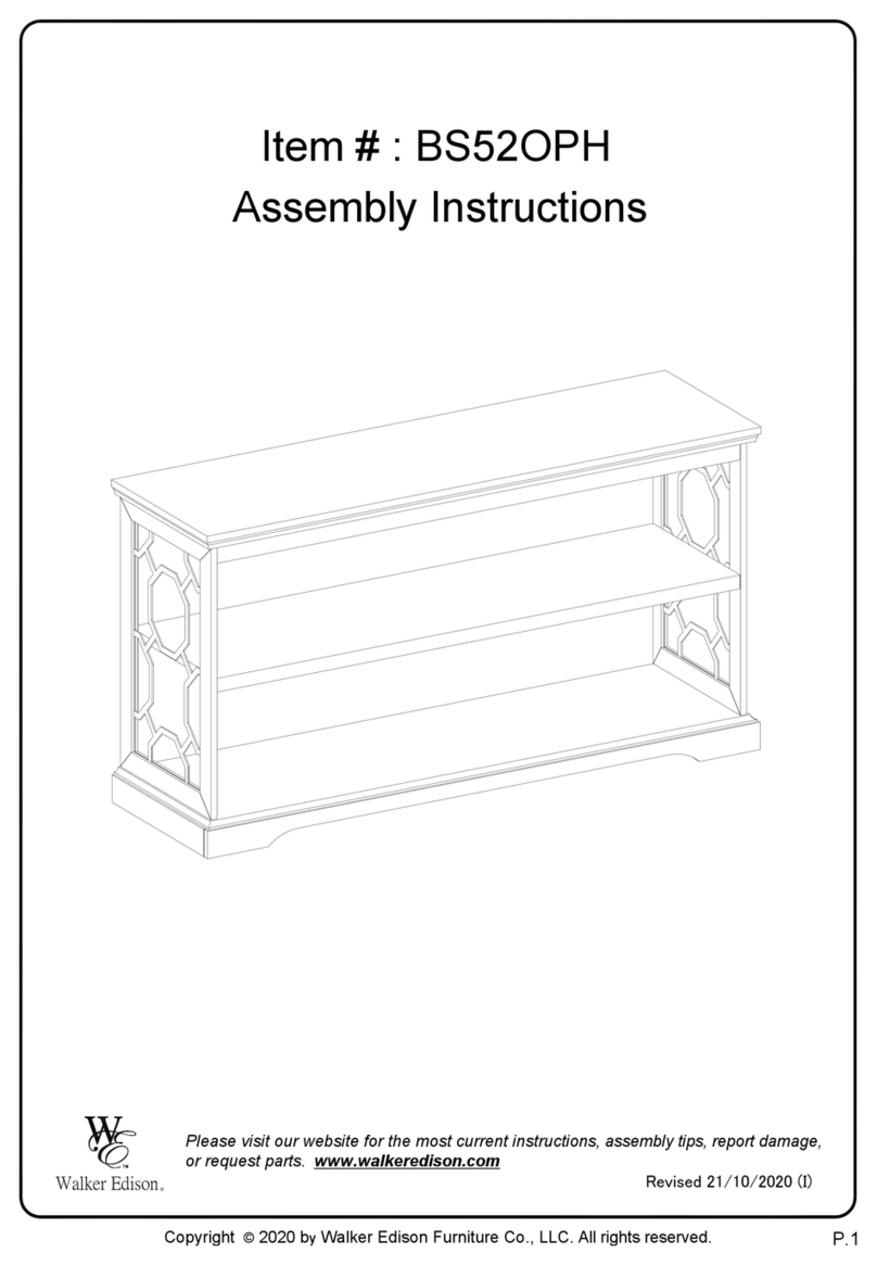 Walker Edison BS52OPH User manual Walker Edison BS52OPH User manual