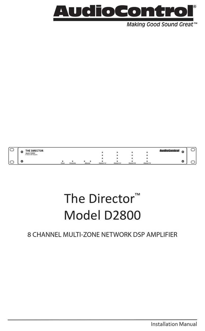 Audio Control The Director D2800 User manual
