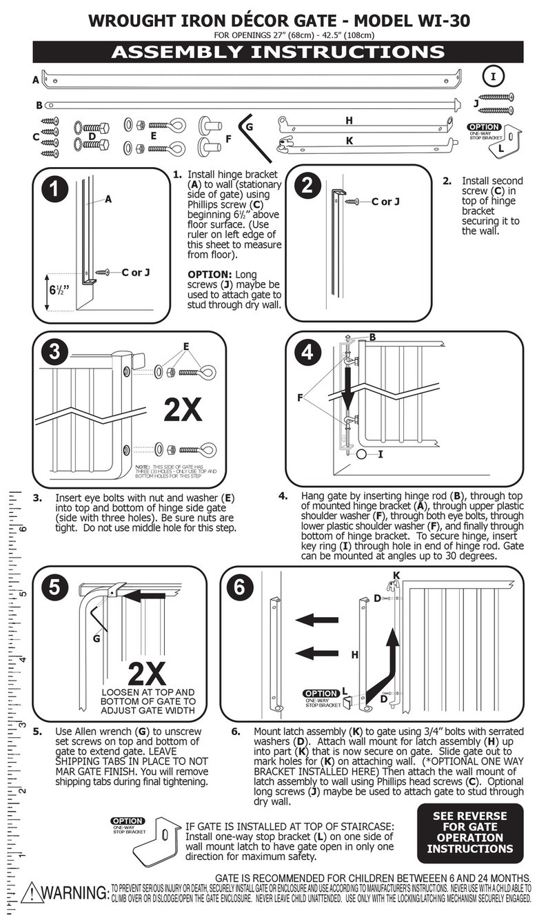 Cardinal Gates WI-30 Assembly instructions