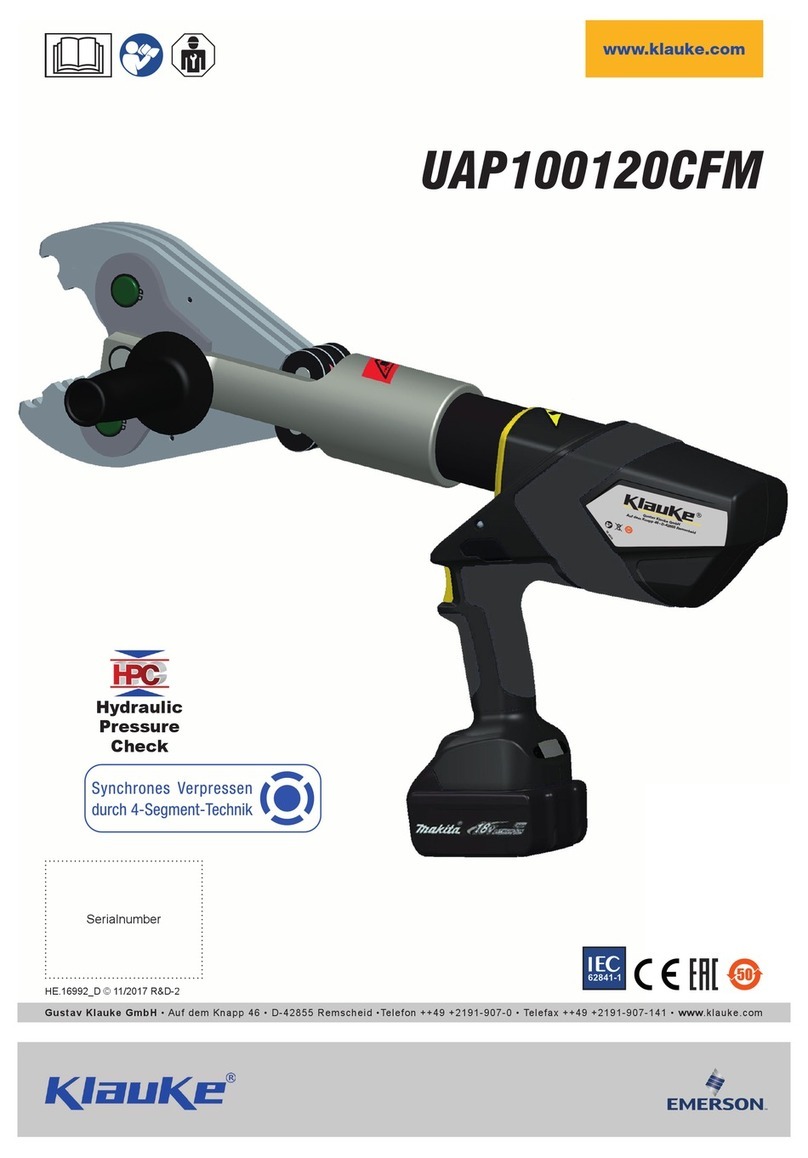 Emerson Klauke UAP100120CFM manual