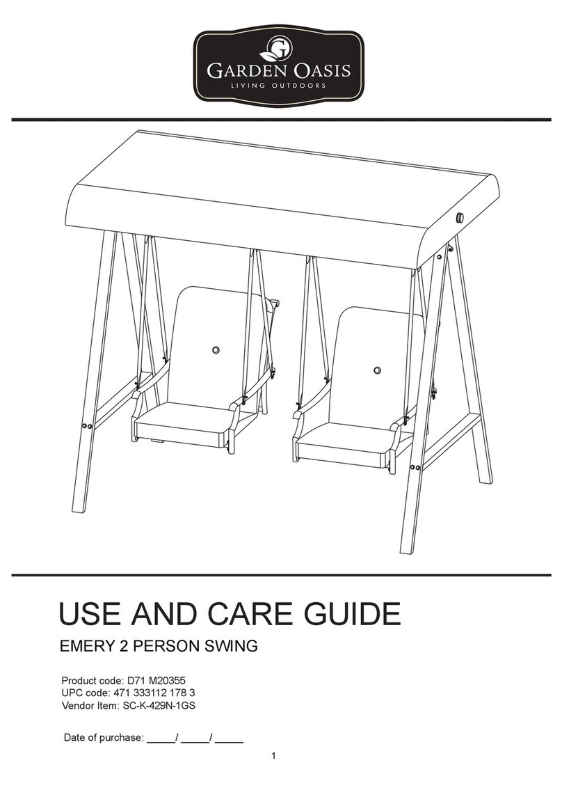 Garden Oasis EMERY D71 M20355 Use and care guide Garden Oasis EMERY D71 M20355 Use and care guide